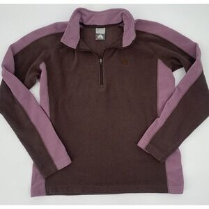 NIKE ACG Fleece Sweater Womens Small / Medium Performance 1/4 Zip Brown Pink